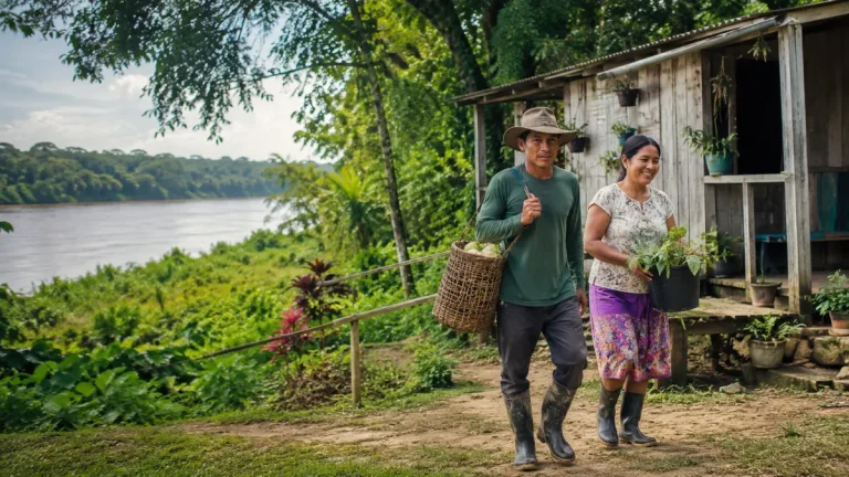 Família beneficiária do Bolsa Verde em área de conservação ambiental