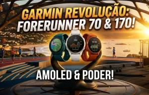 Garmin Forerunner 70 e 170 com telas AMOLED para corrida