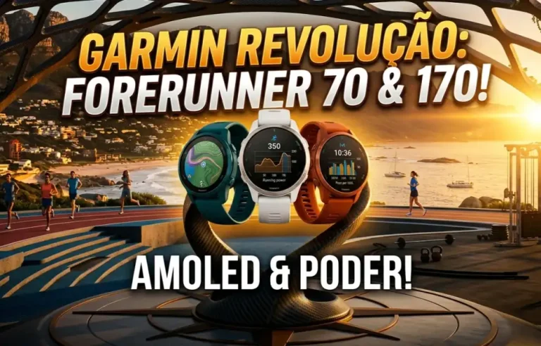 Garmin Forerunner 70 e 170 com telas AMOLED para corrida