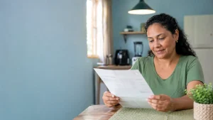 Tarifa Social de Energia 2026: mulher consultando a conta de luz