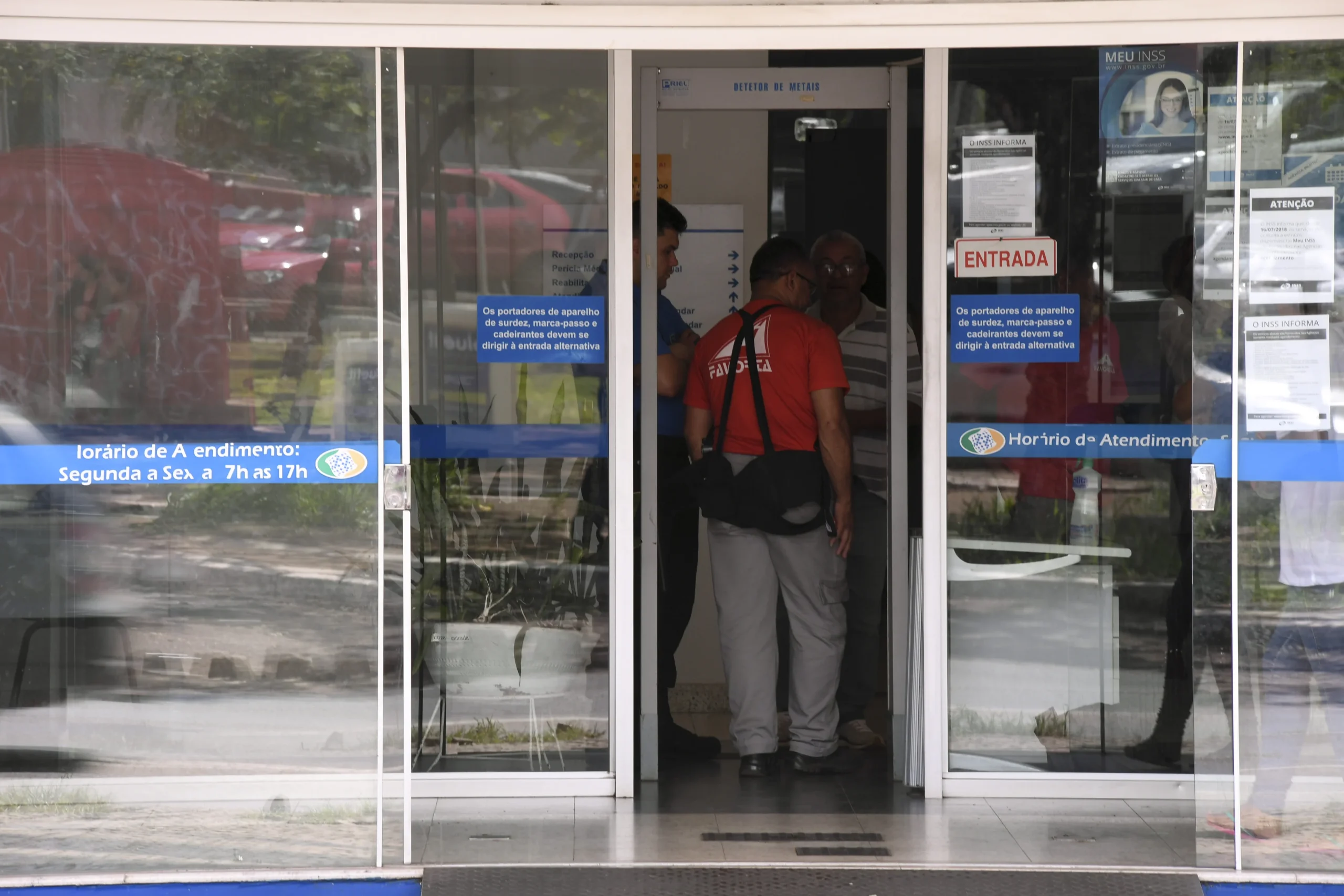 Fachada de agencia do Instituto Nacional do Seguro Social INSS onde sao realizadas pericias medicas